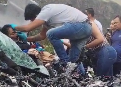 Old man survived horrific car crashe 