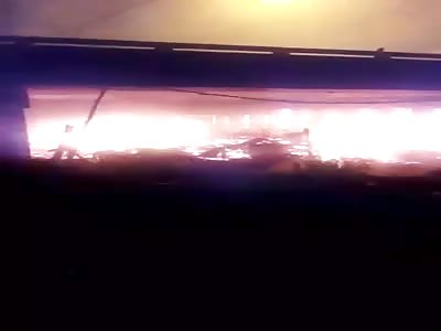 Fire accident in bangna thailand