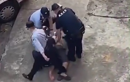 DAMN: Police Try to Break Leg of Detained Man.