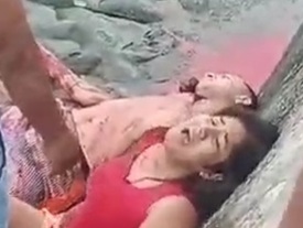 Woman cry her dead husband killed by sicario 