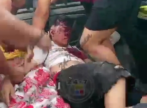 Two victims of sicario shooting transported to hospital 