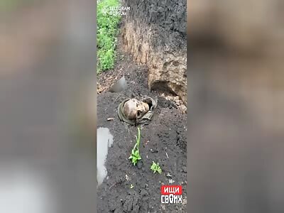 A russian soldier rests in peace