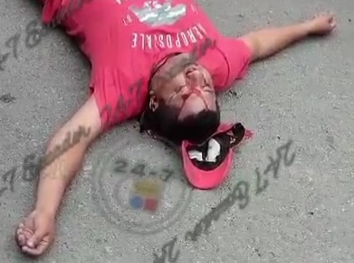 Fat man executed by sicario headshot 