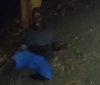 Old man punished hard for stealing 