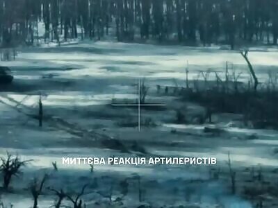 UA arty buried a RU assault group