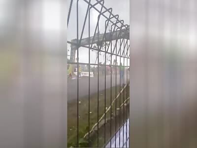 Starting Gate Collapsed On Two Riders In Road Race Bupati Paser Cup