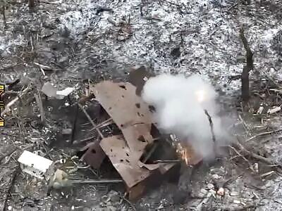 Russian ass burned after a grenade