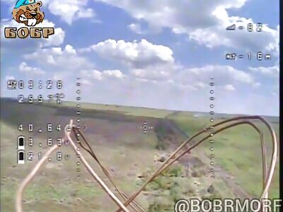 Russian drone destroys Ukrainians 