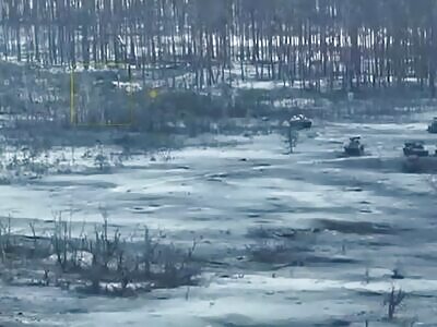 Russian vehicles attacked