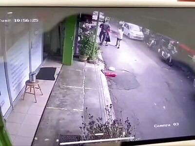 Brutal Chopping From Behind