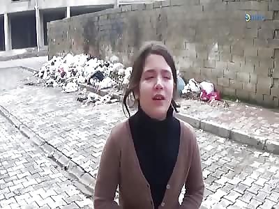 Her Mother Is Injured And She Cried About Her Fatherland Bombing Her