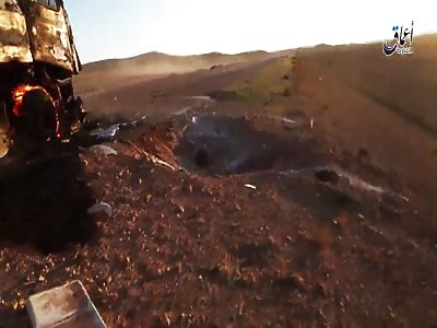 Burning Civilian-Owned Transport Trucks After Russian Airstrikes with Phosphorus Bombs