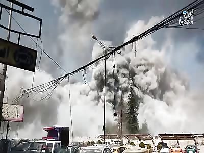 Mosul - First Instants of the American Bombing on the MajmuÂ´ah Yesterday