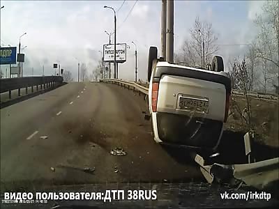 Car Out Of Control Leaves Lucky Driver With Minor Injuries