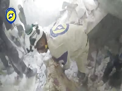 Children found under the rubble