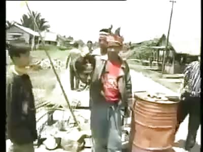 Children Massacred inside a Town