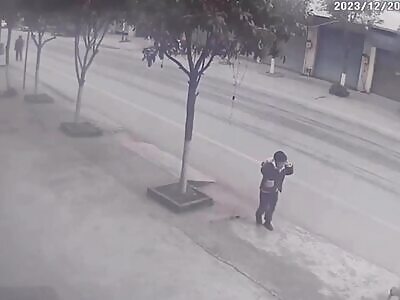 Man Gets Run Over in Front of His Son in China