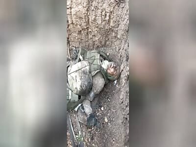 Captured positions of Russian invaders