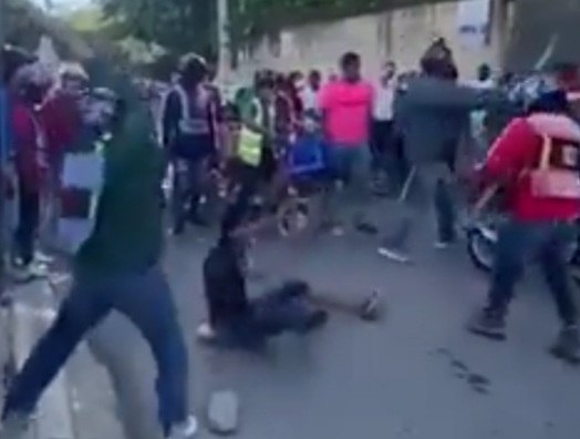 Colombian street justice for bike thief 