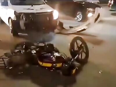 The soul departs from a cyclist in Mexico