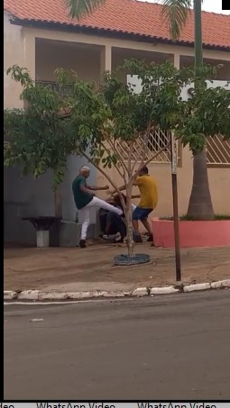 young man receives brutal kick to the head in school fight