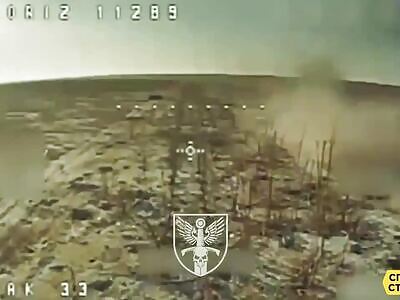 Orc tried yo stop a FPV by throwing His rifle at it