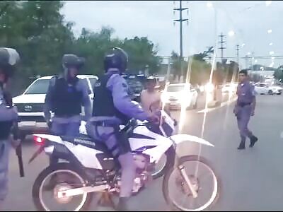 Man with knife threatens on public roads