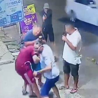 Hitman Interrupts Conversation Killing Two.