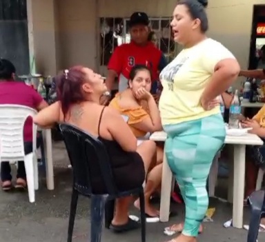 Fat Angry Karen Fights Two Sisters.