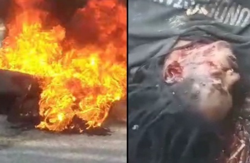 [BARBECUE TIME IN HAITI]GANG LEADER KILLED AND BURNED 