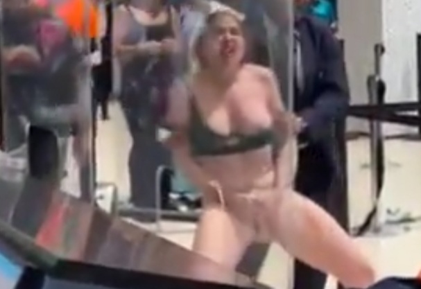 Female Dentist from Vegas Goes Crazy in the Airport.