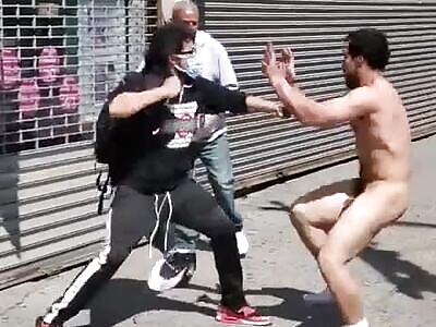 A Naked Drunkard Wreaks Havoc onto the streets 