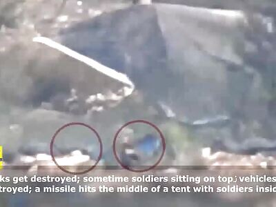 Compilation of hozbilah strikes on Northern isreal