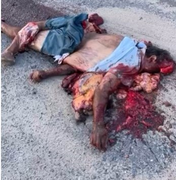 victim turned into minced meat in Brazil