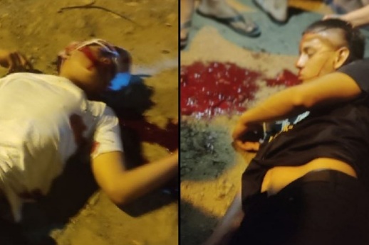 Two gang members on motorcycle executed by sicario 