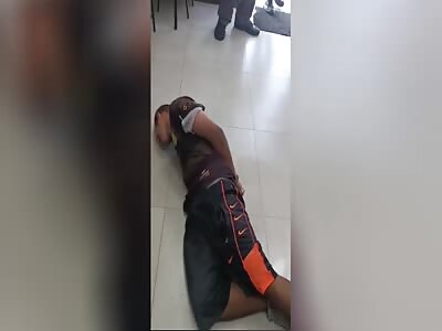 Crazy thief in police station