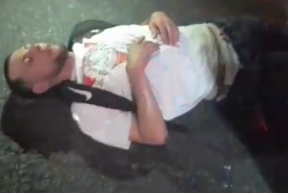 Motorcyclist fall from bridge after collision 