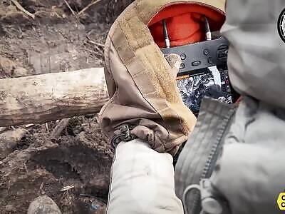 FPV hit the Russian directly into the dugout