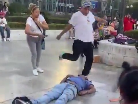 Thief punished hard for trying to steal from lady 