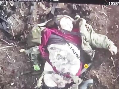 fat Russian occupier is tired