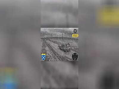 FPV met the russian armoured vehicle loaded with troops 