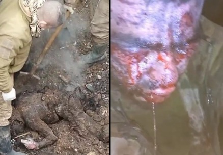 Dead and injured Colombian soldiers after terrorist attack 