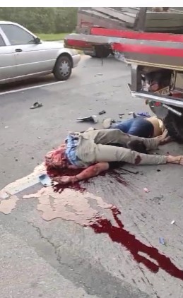 couple destroyed at high speed