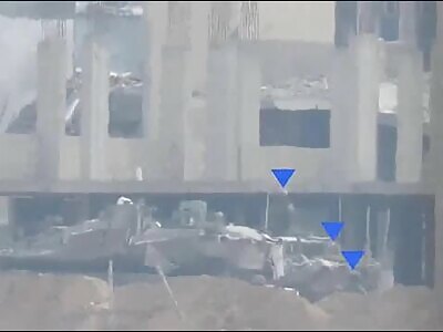 Palestinian snipers take down invading troop in Gaza.