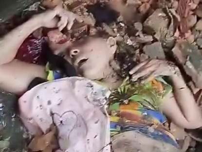 DAMN: Woman just off a Bus when Wall fell on Her 