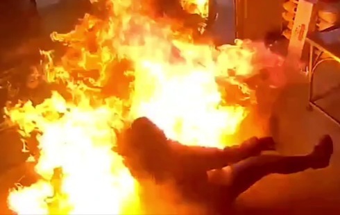 Woman vs. Frying Pan