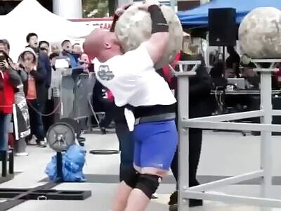 Strong Man, Crushed by Boulder