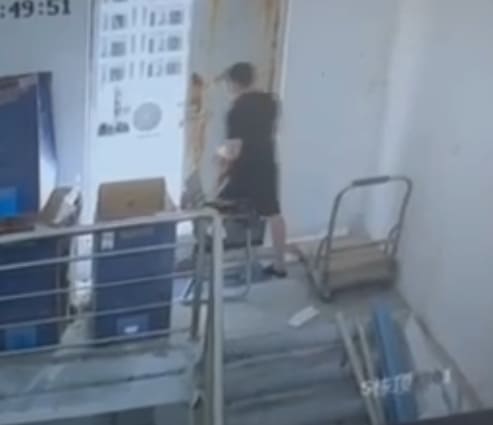 Running Start Before He Jumps To His Death