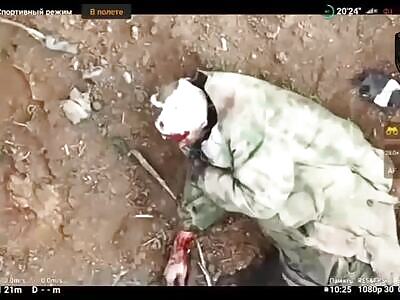 Very slow and painful death of a Russian invader