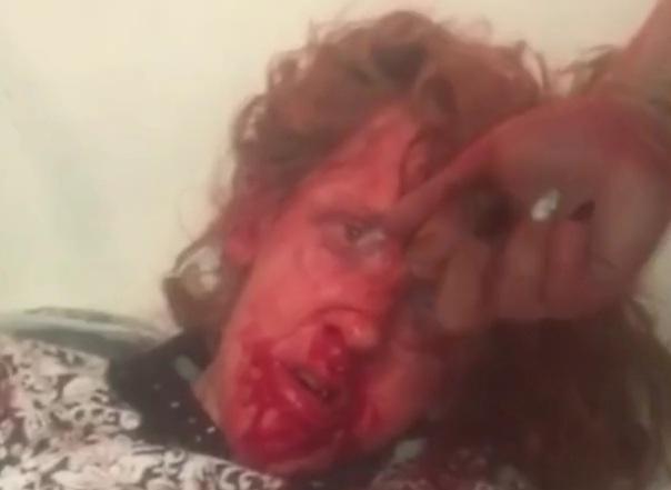 SAVAGE FEMALE DEBT COLLECTOR BEATING THE SHIT OUT OF UGLY WOMAN 